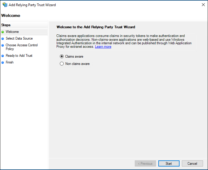 Microsoft AD FS SAML Step 3